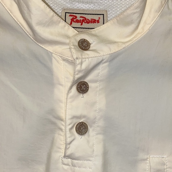 Rail Riders NWT Adventure White Lightweight Quick Dry Outdoor Henley Shirt 3039 - Picture 4 of 16